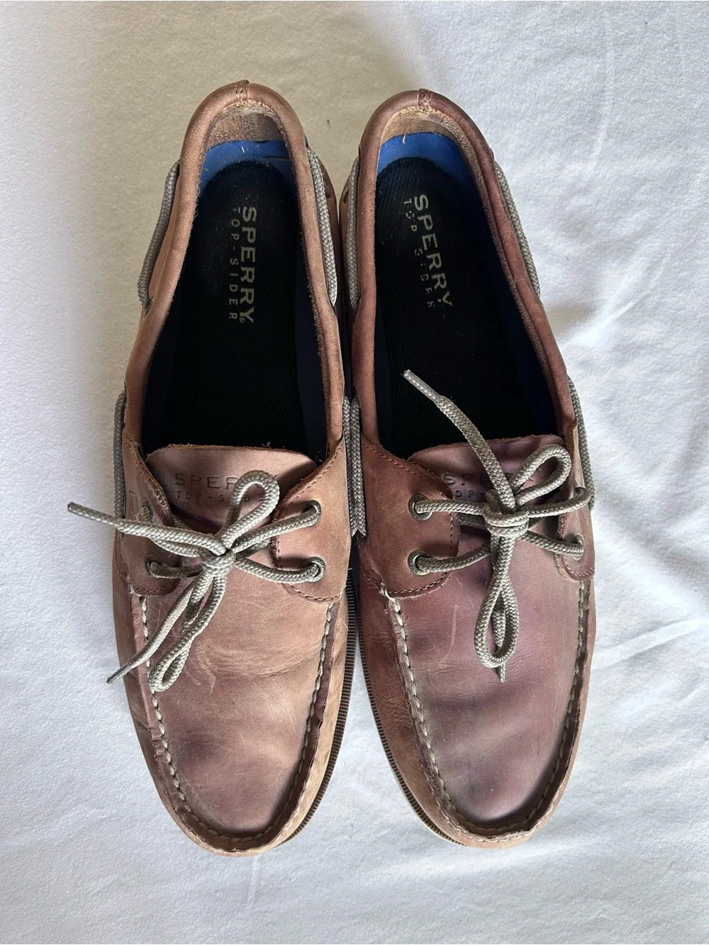 Sperry Top-Sider Men’s Brown Leather Boat Shoes Size 13M